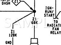 1992 Chrysler Lebaron GTC 2.5 L4 GAS Wiring Diagram