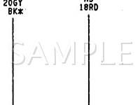 1992 Dodge Daytona  3.0 V6 GAS Wiring Diagram