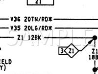 1992 Dodge Daytona ES 3.0 V6 GAS Wiring Diagram