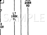 1992 Dodge D350 Pickup  5.9 V8 GAS Wiring Diagram