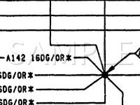 1992 Chrysler Dynasty  3.3 V6 GAS Wiring Diagram