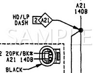 1992 Dodge Shadow America 2.2 L4 GAS Wiring Diagram