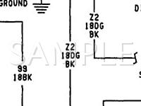 1992 Jeep Wrangler  4.0 L6 GAS Wiring Diagram