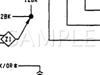 1993 Plymouth Sundance  2.5 L4 GAS Wiring Diagram