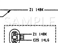1993 Dodge Shadow  2.2 L4 GAS Wiring Diagram