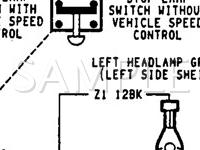 1994 Dodge Shadow  2.5 L4 GAS Wiring Diagram