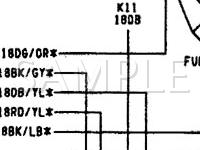 1994 Chrysler Town & Country  3.8 V6 GAS Wiring Diagram