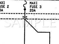 1995 Dodge B3500 VAN  5.9 V8 GAS Wiring Diagram