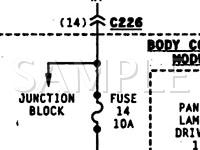 1995 Dodge Stratus  2.0 L4 GAS Wiring Diagram