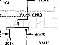 1995 Eagle Vision ESI 3.3 V6 GAS Wiring Diagram
