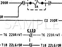 1995 Dodge RAM 2500 Pickup  8.0 V10 GAS Wiring Diagram