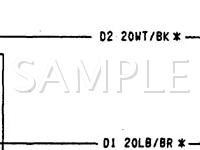 1995 Plymouth Acclaim  2.5 L4 GAS Wiring Diagram