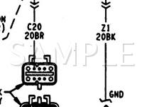 1995 Plymouth Grand Voyager LE 3.3 V6 GAS Wiring Diagram