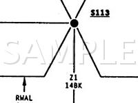 1996 Dodge Dakota  5.2 V8 GAS Wiring Diagram