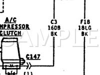 1996 Dodge B3500 VAN  5.9 V8 GAS Wiring Diagram