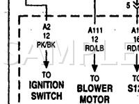 1997 Dodge B2500 VAN  5.2 V8 GAS Wiring Diagram