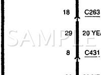 2001 Mercury Sable  3.0 V6 GAS Wiring Diagram