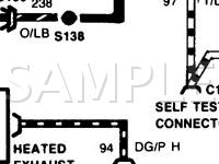1986 Ford Aerostar  2.3 L4 GAS Wiring Diagram