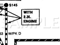 1986 Ford Aerostar  2.3 L4 GAS Wiring Diagram