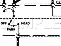 1986 Mercury Marquis Brougham 3.8 V6 GAS Wiring Diagram