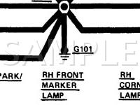 1986 Mercury Marquis Brougham 2.3 L4 GAS Wiring Diagram