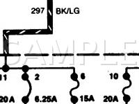 1986 Ford Taurus  3.0 V6 GAS Wiring Diagram