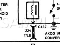 1986 Mercury Sable  2.5 L4 GAS Wiring Diagram