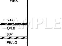 1986 Mercury Sable  3.0 V6 GAS Wiring Diagram