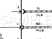 1986 Ford Thunderbird  2.3 L4 GAS Wiring Diagram