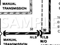 1986 Ford Thunderbird  2.3 L4 GAS Wiring Diagram