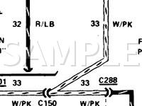 1986 Mercury Cougar  5.0 V8 GAS Wiring Diagram