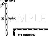 1987 Ford Aerostar  2.3 L4 GAS Wiring Diagram
