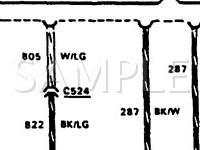 1987 Ford F-350 Pickup  7.5 V8 GAS Wiring Diagram