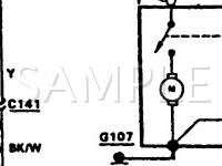 1987 Ford Escort GL 2.0 L4 DIESEL Wiring Diagram