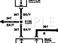 1987 Ford Bronco II  2.9 V6 GAS Wiring Diagram