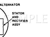 1987 Mercury Sable  3.0 V6 GAS Wiring Diagram