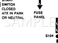 1987 Mercury Sable  3.0 V6 GAS Wiring Diagram