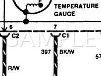 1987 Mercury Sable  3.0 V6 GAS Wiring Diagram