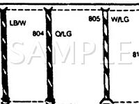 1987 Ford Tempo L 2.3 L4 GAS Wiring Diagram