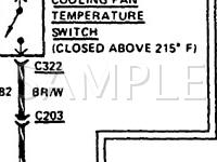 1987 Mercury Topaz  2.3 L4 GAS Wiring Diagram