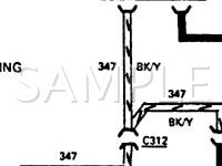 1987 Ford Thunderbird  3.8 V6 GAS Wiring Diagram