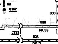 1987 Mercury Cougar XR-7 5.0 V8 GAS Wiring Diagram