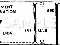 1988 Lincoln Continental Signature 3.8 V6 GAS Wiring Diagram