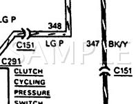 1988 Ford F-150 Pickup  4.9 L6 GAS Wiring Diagram