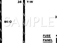1988 Ford Mustang LX 5.0 V8 GAS Wiring Diagram