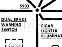 1988 Mercury Cougar XR-7 5.0 V8 GAS Wiring Diagram