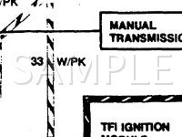 1989 Ford Aerostar  3.0 V6 GAS Wiring Diagram