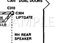 1989 Ford Aerostar  3.0 V6 GAS Wiring Diagram