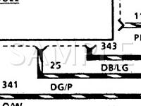 1989 Lincoln Continental Signature 3.8 V6 GAS Wiring Diagram