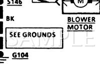 1989 Lincoln Continental Signature 3.8 V6 GAS Wiring Diagram